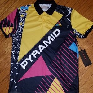 Black Pyramid Shirts - Black Pyramid Color Block Polo Shirt | Med | NWT Black Pyramid Shirts - Black Pyramid Color Block Polo Shirt | Med | NWT